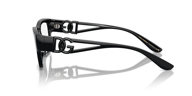 DG5110 Black PlasticEyeglass Frames for Glasses Direct, Side View