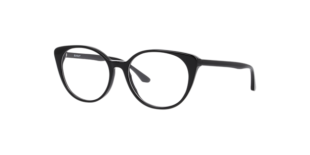 Madra Black AcetateEyeglass Frames for Glasses Direct, Angle View