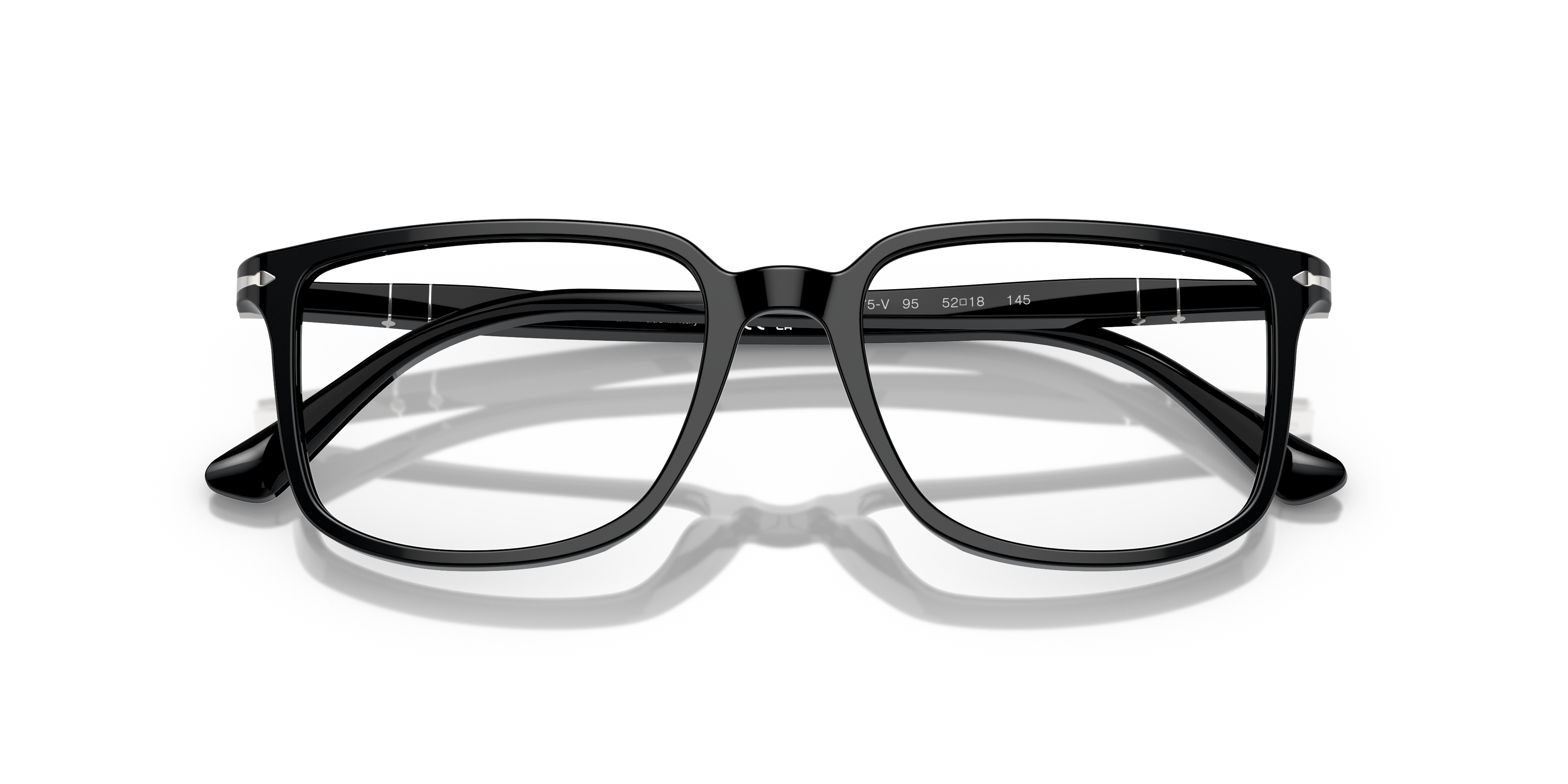 PO3275V Black AcetateEyeglass Frames for Glasses Direct, Closed View
