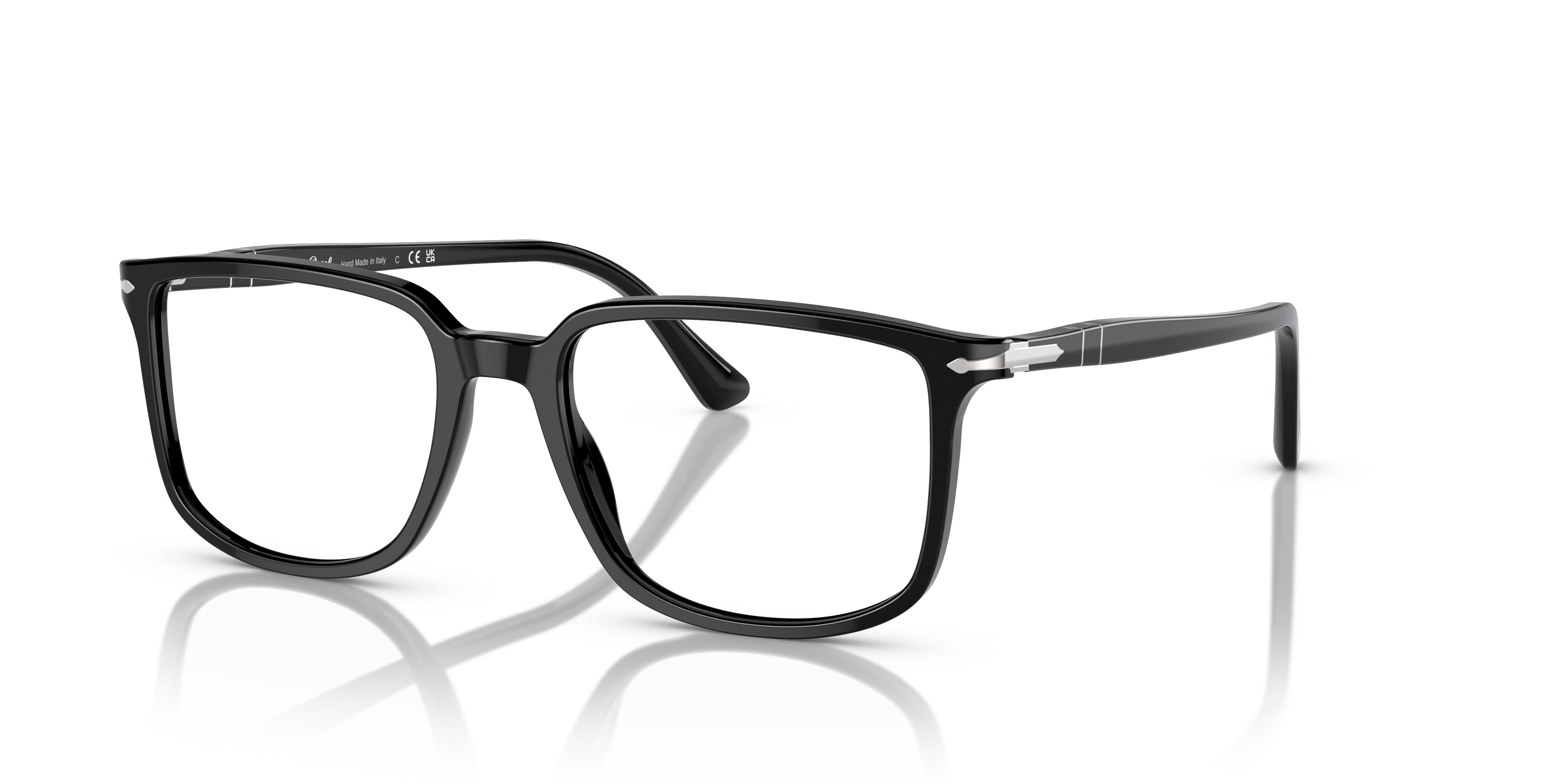 PO3275V Black AcetateEyeglass Frames for Glasses Direct, Angle View