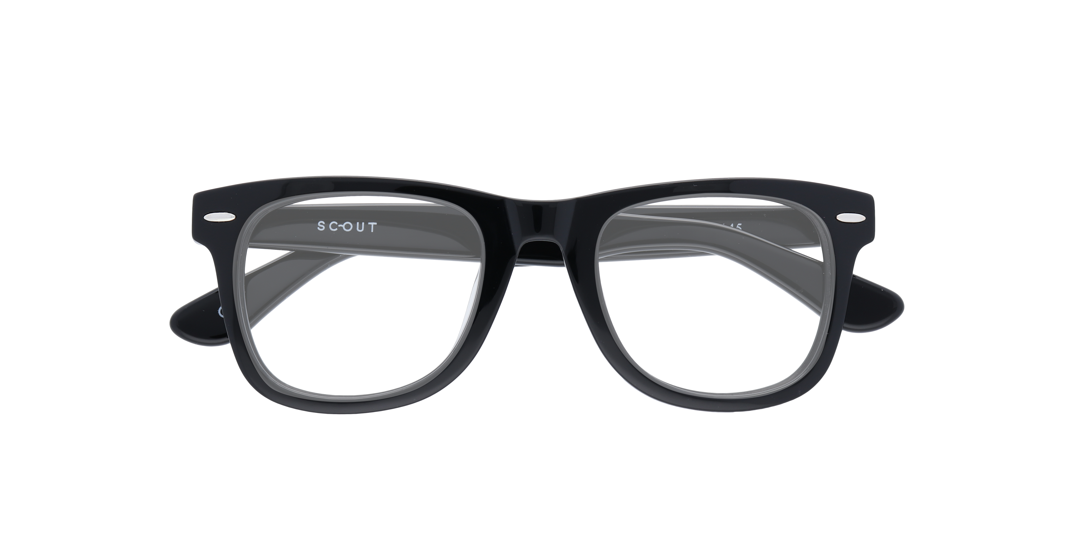Costello Black AcetateEyeglass Frames for Glasses Direct, Closed View