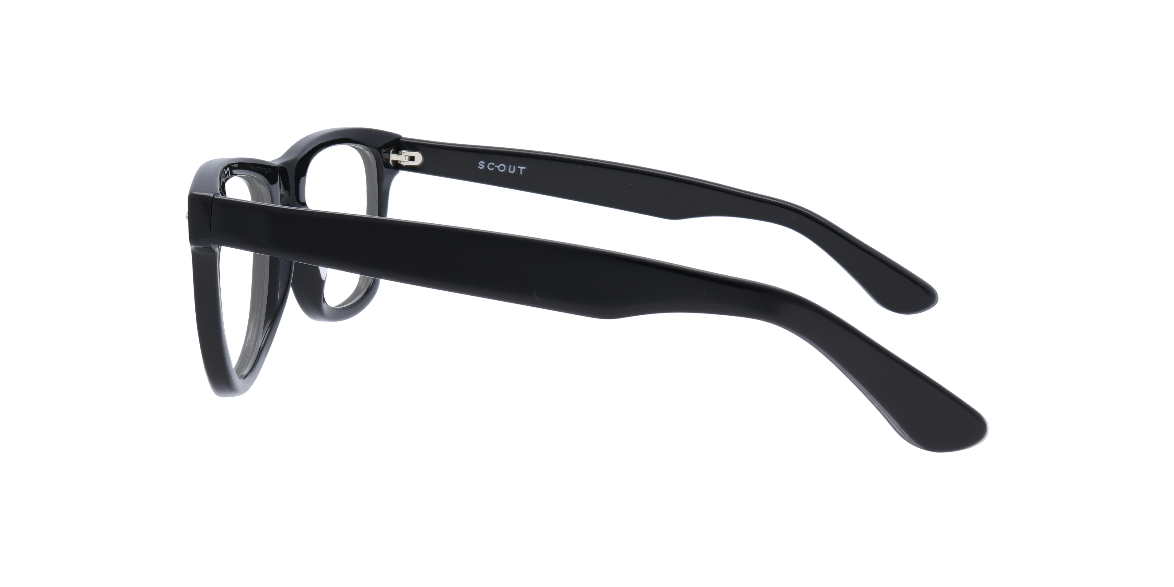 Costello Black AcetateEyeglass Frames for Glasses Direct, Side View