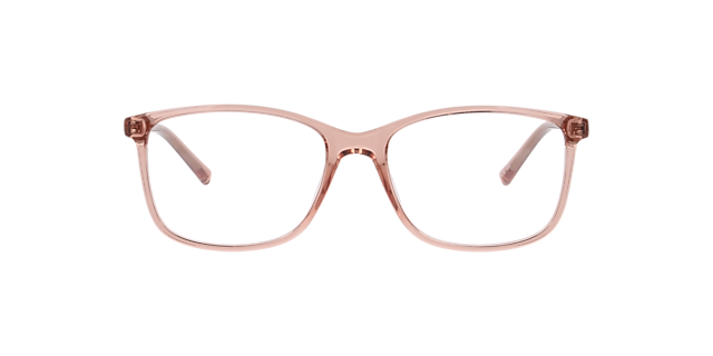 Jax Crystal Light Brown PlasticEyeglass Frames for Glasses Direct, Front View
