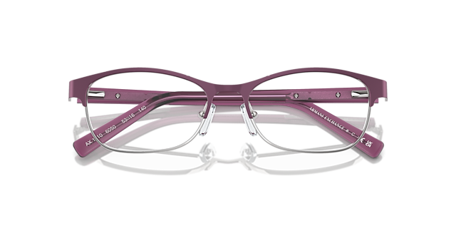 AX1010 Red & Shiny Pale Gold MetalEyeglass Frames for Glasses Direct, Closed View