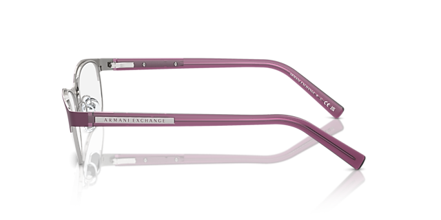 AX1010 Red & Shiny Pale Gold MetalEyeglass Frames for Glasses Direct, Side View