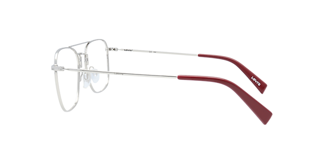 LV 1008 Silver MetalEyeglass Frames for Glasses Direct, Side View