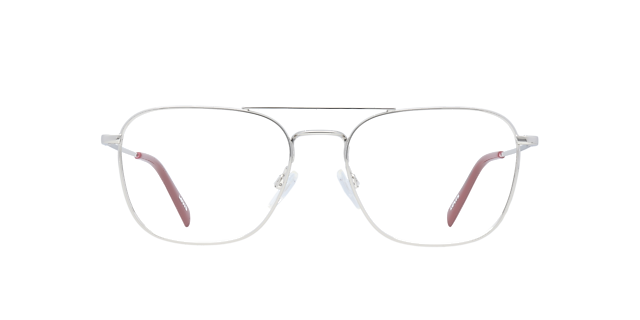 LV 1008 Silver MetalEyeglass Frames for Glasses Direct, Front View