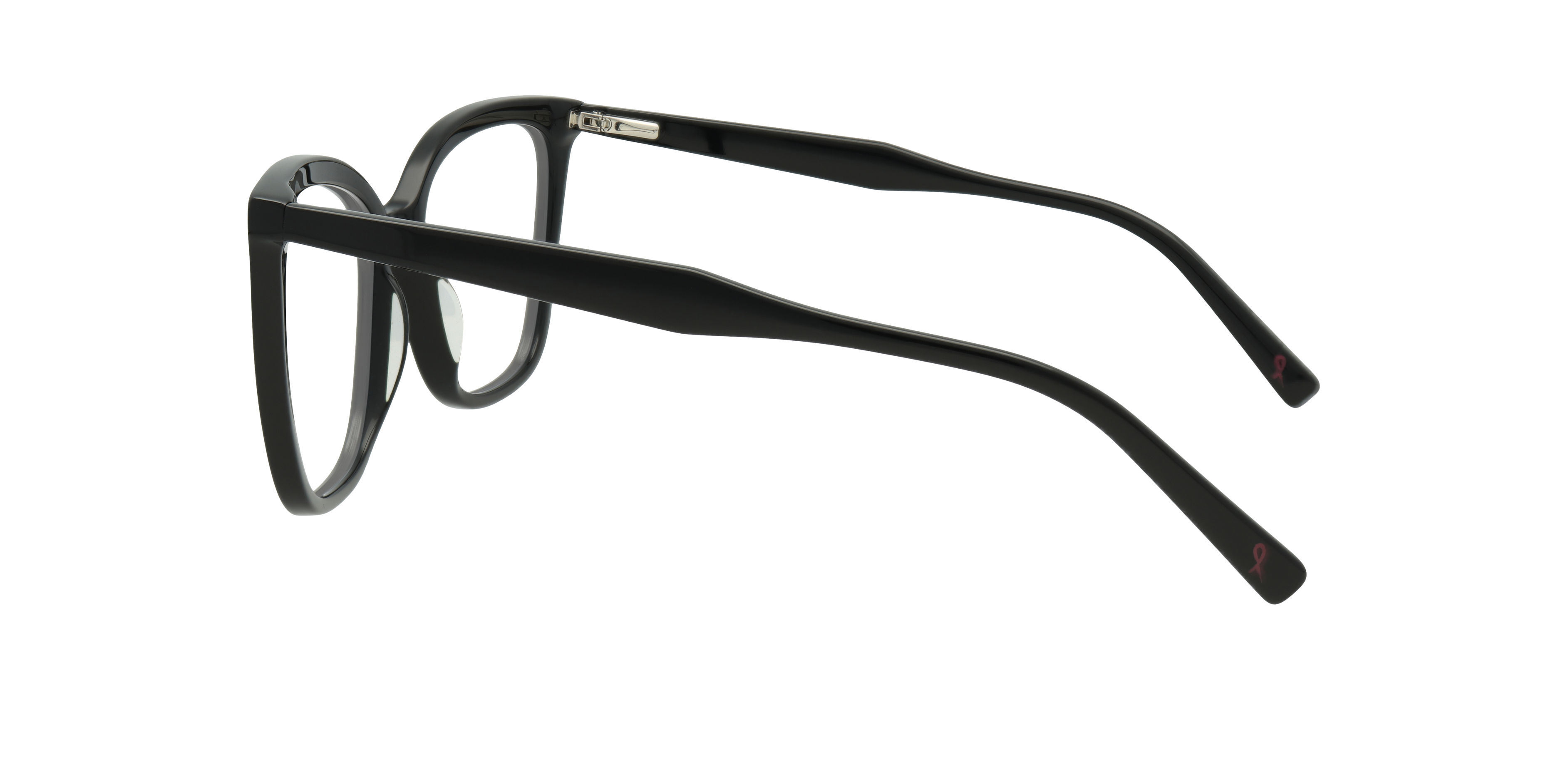 Jasmine Black AcetateEyeglass Frames for Glasses Direct, Side View