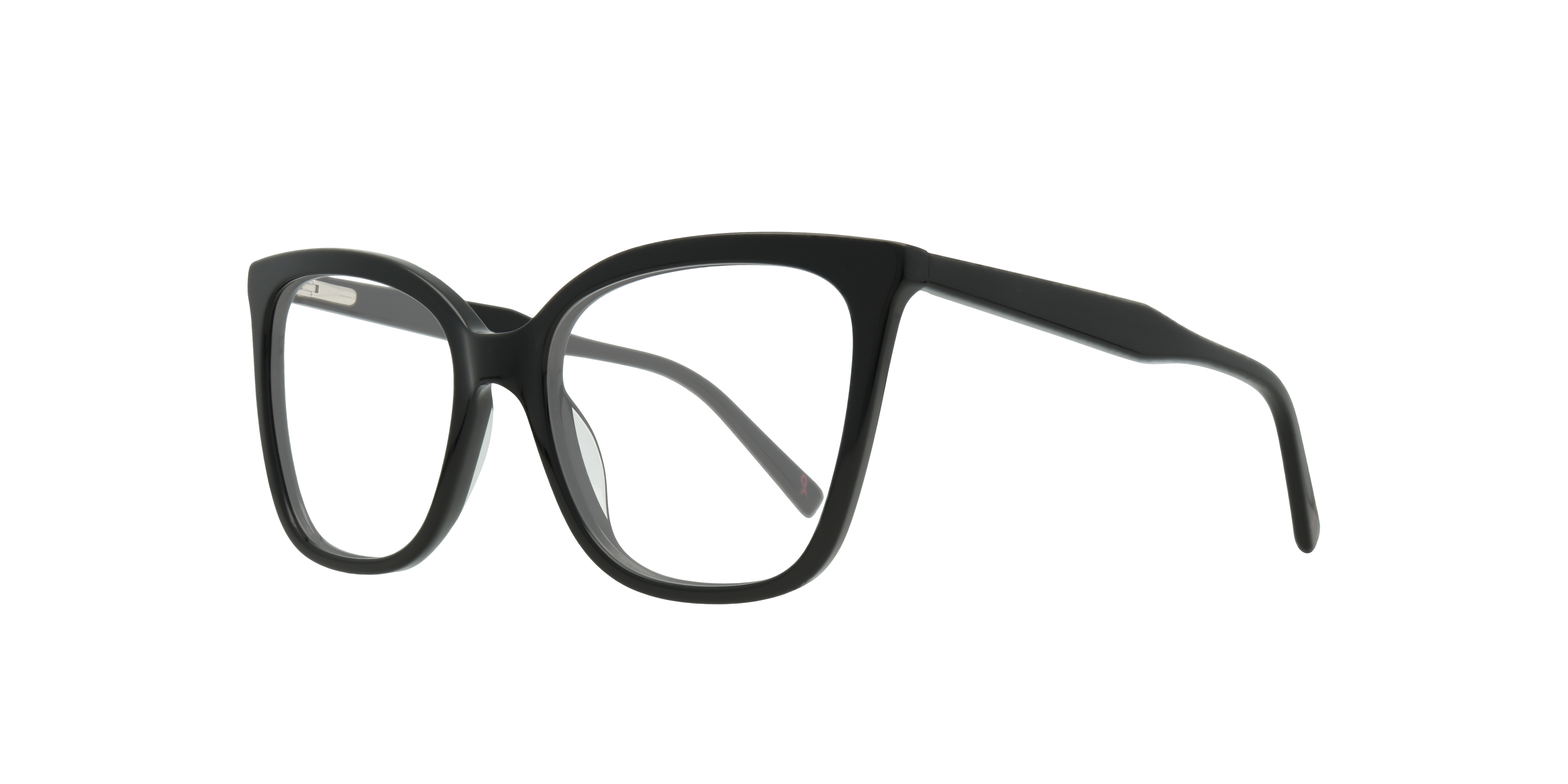 Jasmine Black AcetateEyeglass Frames for Glasses Direct, Angle View