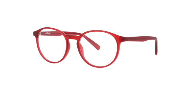 Joe Crystal Red PlasticEyeglass Frames for Glasses Direct, Angle View