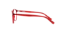 Joe Crystal Red PlasticEyeglass Frames for Glasses Direct, Side View