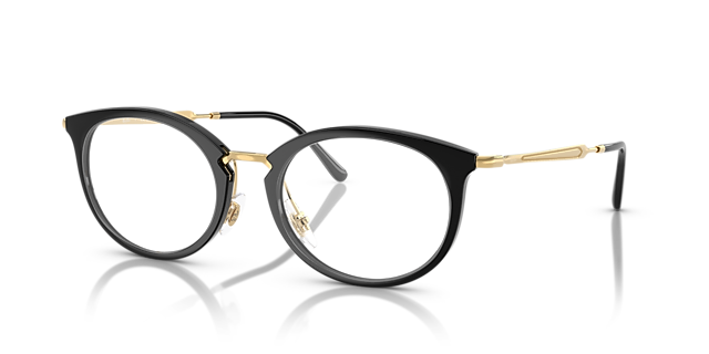 RB7255 Optics Black PlasticEyeglass Frames for Glasses Direct, Angle View