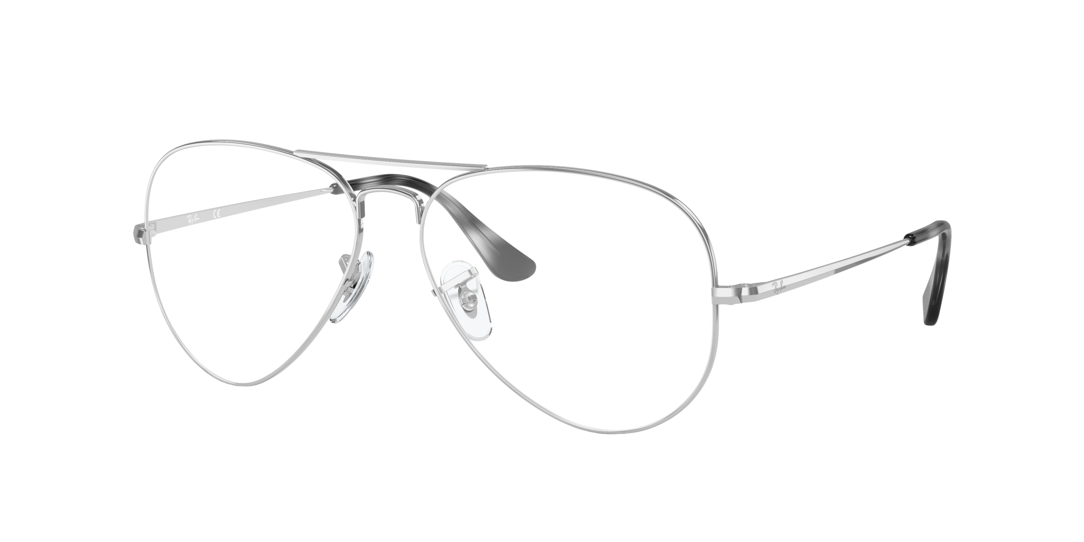 RB6489 Silver MetalEyeglass Frames for Glasses Direct, Angle View