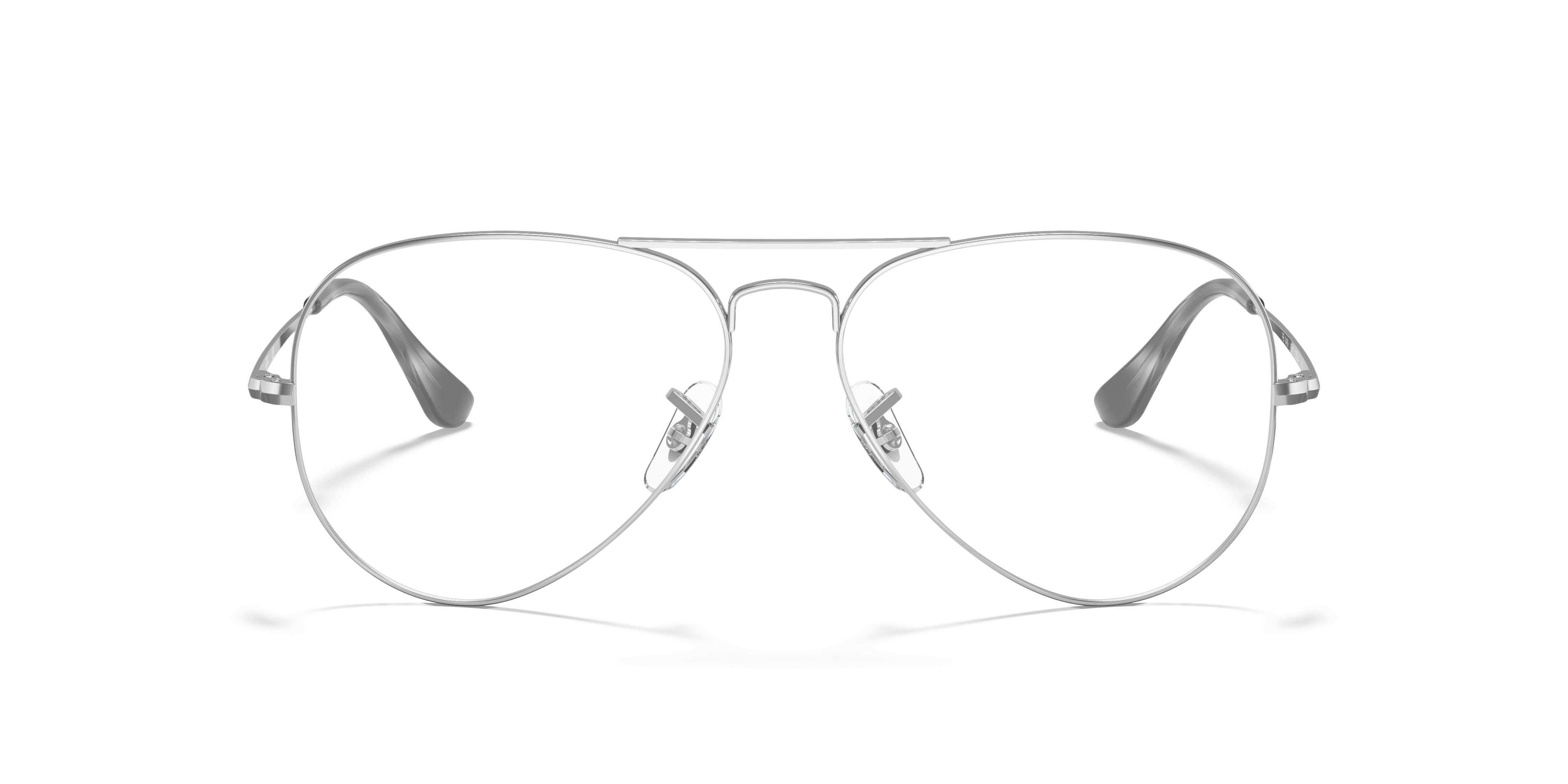 RB6489 Silver MetalEyeglass Frames for Glasses Direct, Front View