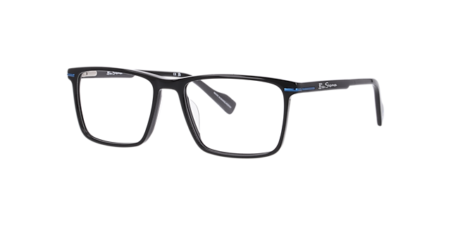 Bshigh Black AcetateEyeglass Frames for Glasses Direct, Angle View