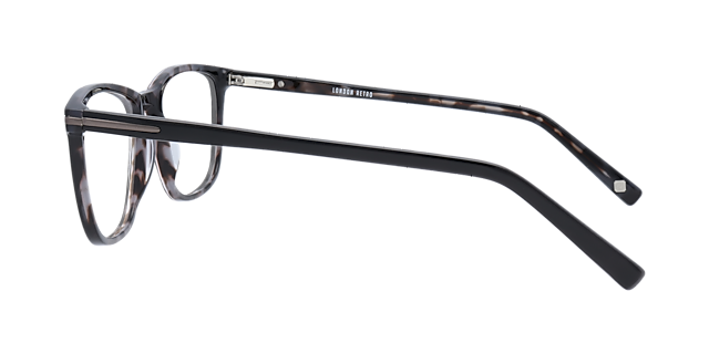 Clapham Grey  &  Brown AcetateEyeglass Frames for Glasses Direct, Side View