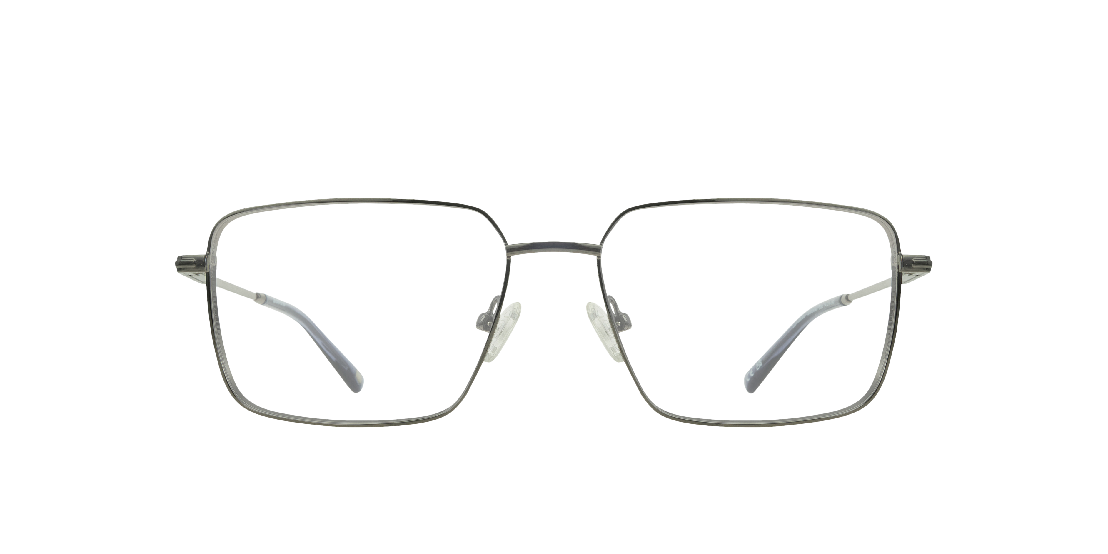 Lewisham Gunmetal & Blue MetalEyeglass Frames for Glasses Direct, Front View
