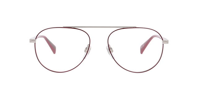 LV 1099 Pink MetalEyeglass Frames for Glasses Direct, Front View
