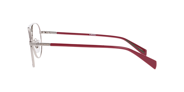 LV 1099 Pink MetalEyeglass Frames for Glasses Direct, Side View