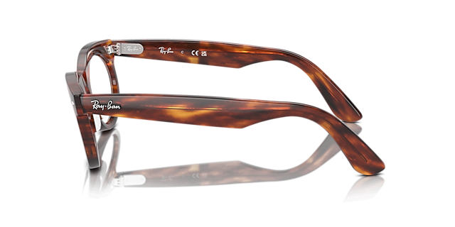 RB2242V Striped Havana PlasticEyeglass Frames for Glasses Direct, Side View