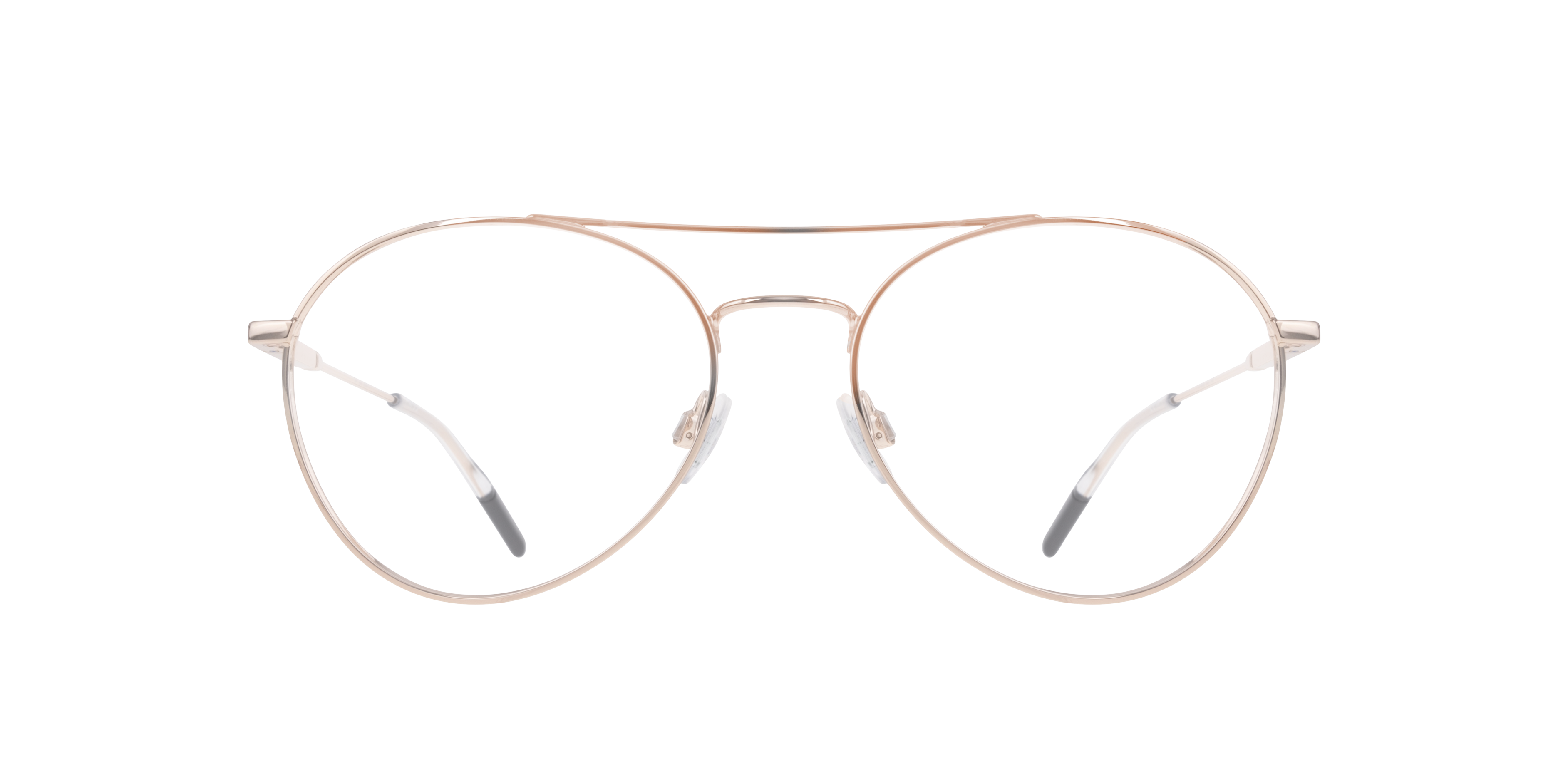 TJ 0088 Gold Shiny MetalEyeglass Frames for Glasses Direct, Front View