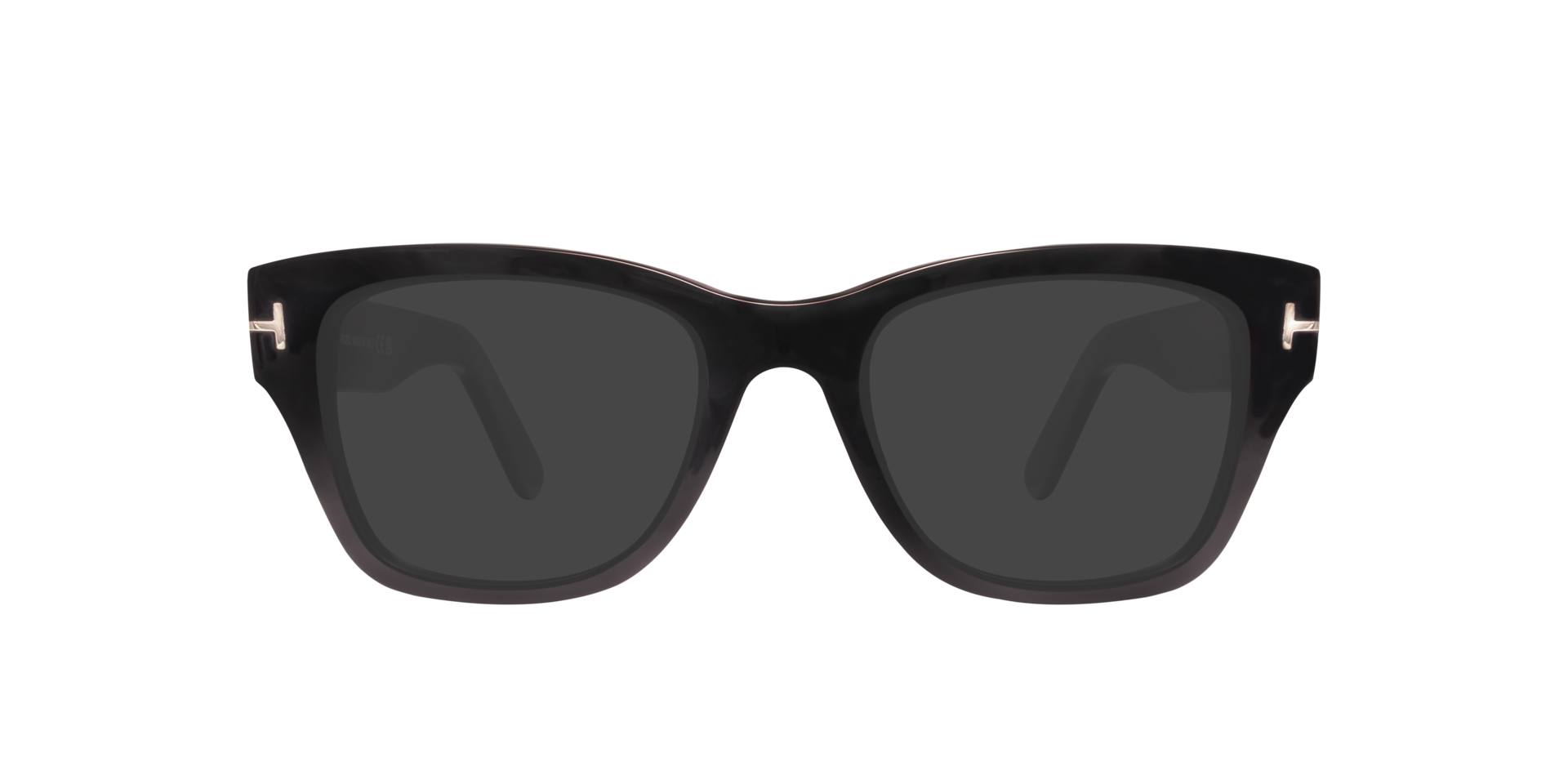 FT5379 Black Shiny AcetateEyeglass Frames for Glasses Direct, with Tinted Lenses