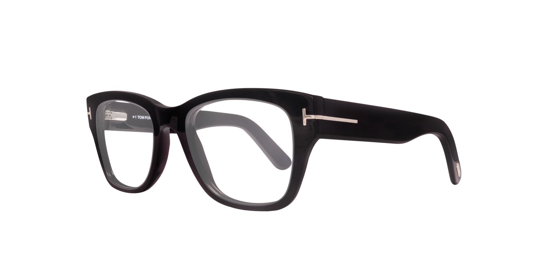 FT5379 Black Shiny AcetateEyeglass Frames for Glasses Direct, Angle View