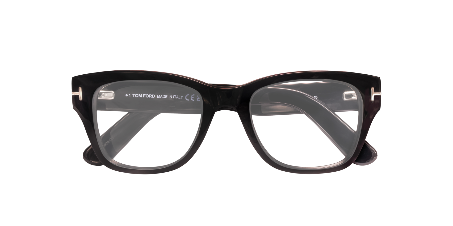 FT5379 Black Shiny AcetateEyeglass Frames for Glasses Direct, Closed View