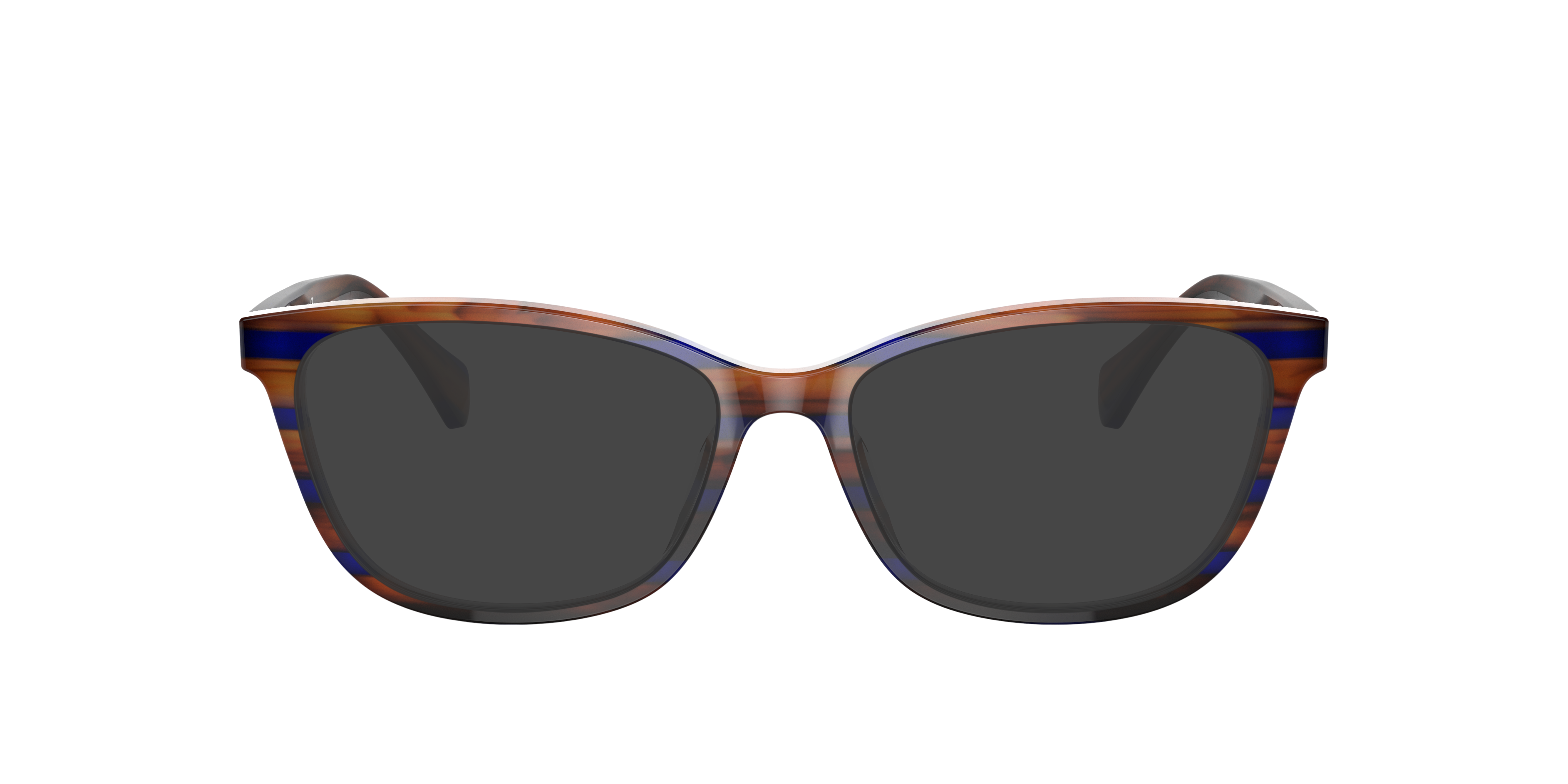 RA7133U Striped Brown Blue AcetateEyeglass Frames for Glasses Direct, with Tinted Lenses