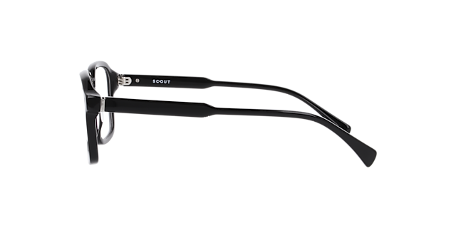 Martie Black AcetateEyeglass Frames for Glasses Direct, Side View