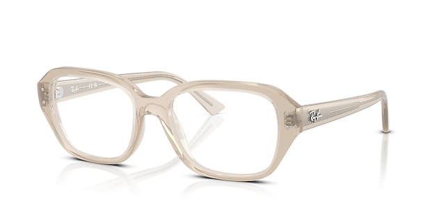 RB7258 Cloudy Warm White PlasticEyeglass Frames for Glasses Direct, Angle View