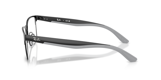 RB7550 Black MetalEyeglass Frames for Glasses Direct, Side View