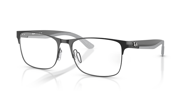 RB7550 Black MetalEyeglass Frames for Glasses Direct, Angle View