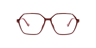 Madeline Burgundy PlasticEyeglass Frames for Glasses Direct, Front View