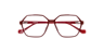 Madeline Burgundy PlasticEyeglass Frames for Glasses Direct, Closed View