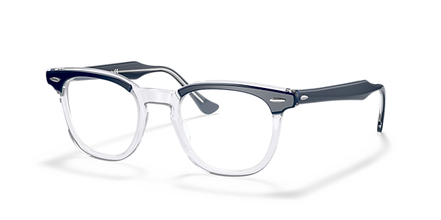 RB5398 Transparent Blue AcetateEyeglass Frames for Glasses Direct, Angle View