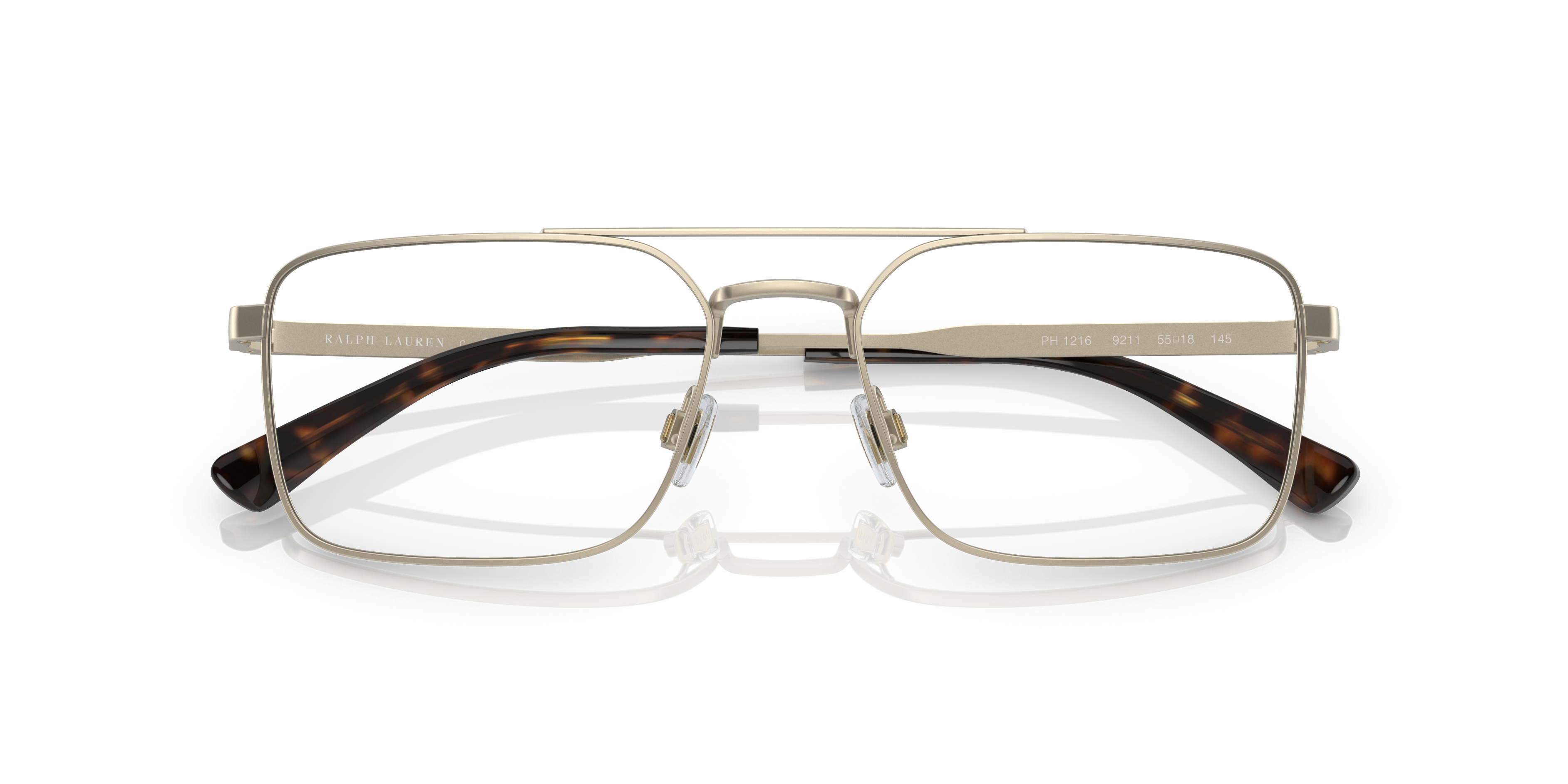 PH1216 Semishiny Pale Gold MetalEyeglass Frames for Glasses Direct, Closed View