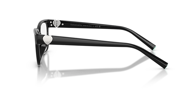 TF2286D Black PlasticEyeglass Frames for Glasses Direct, Side View