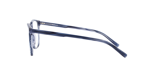 Milton Horn Blue AcetateEyeglass Frames for Glasses Direct, Side View