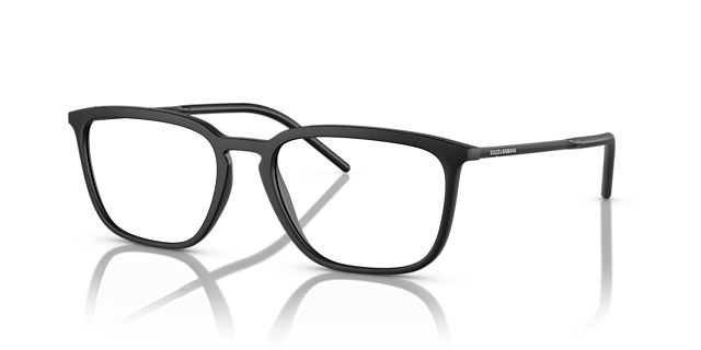 DG5098 Matte Black PlasticEyeglass Frames for Glasses Direct, Angle View