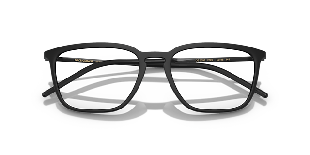 DG5098 Matte Black PlasticEyeglass Frames for Glasses Direct, Closed View