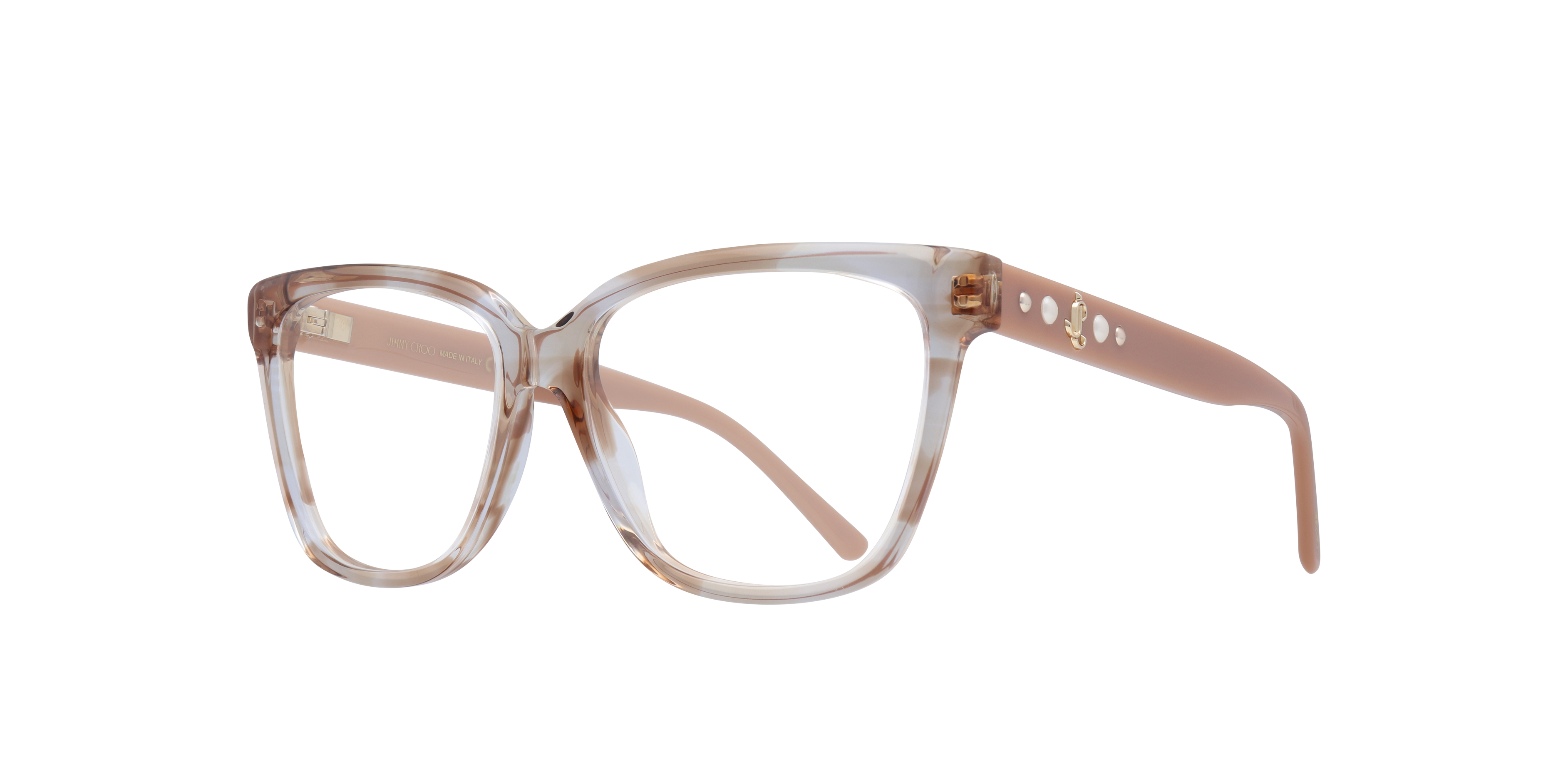 JC335 Clear PlasticEyeglass Frames for Glasses Direct, Angle View