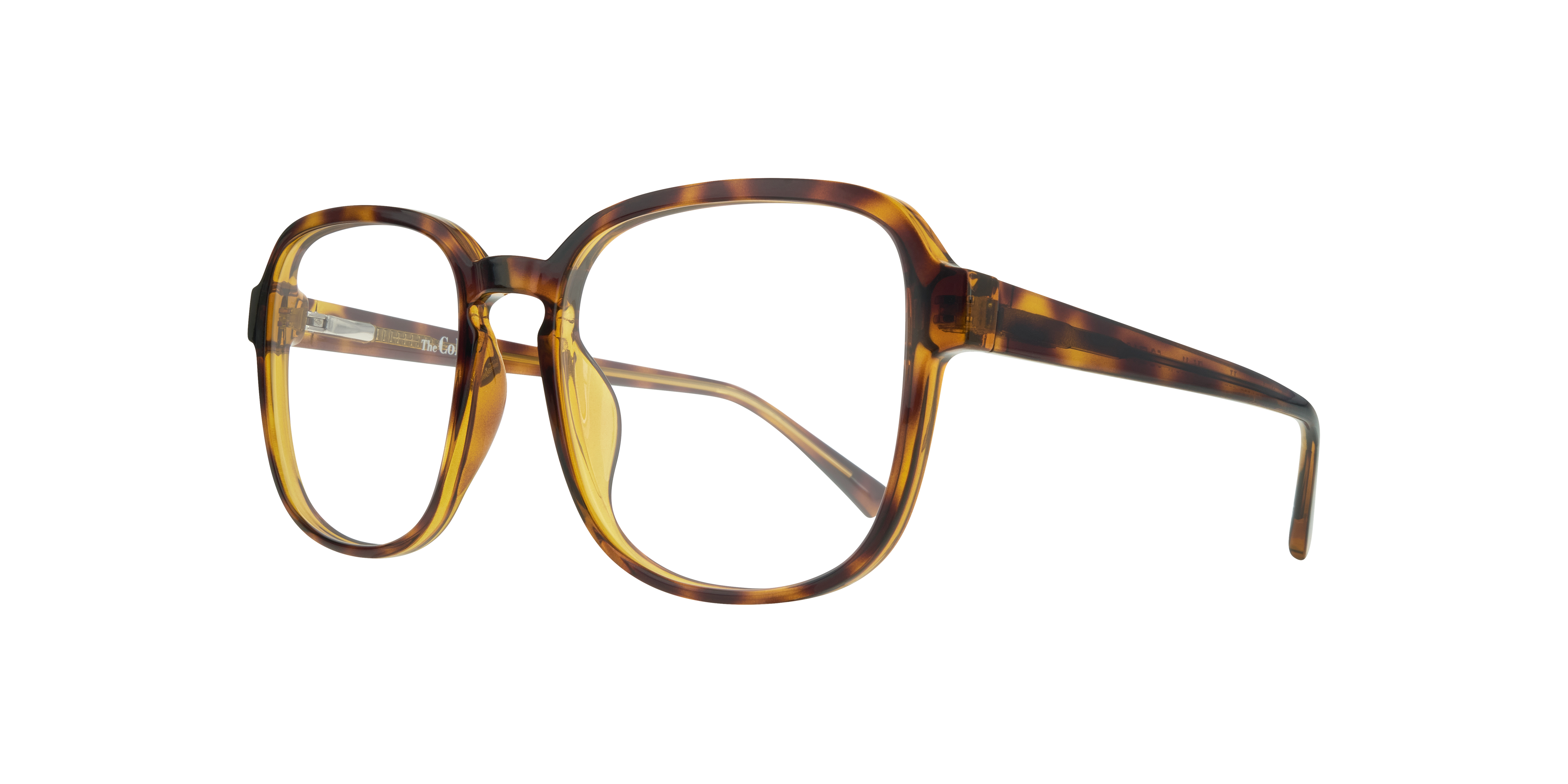 Jada Bi Layers Havana & Yellow PlasticSunglass Frames for Glasses Direct, Angle View