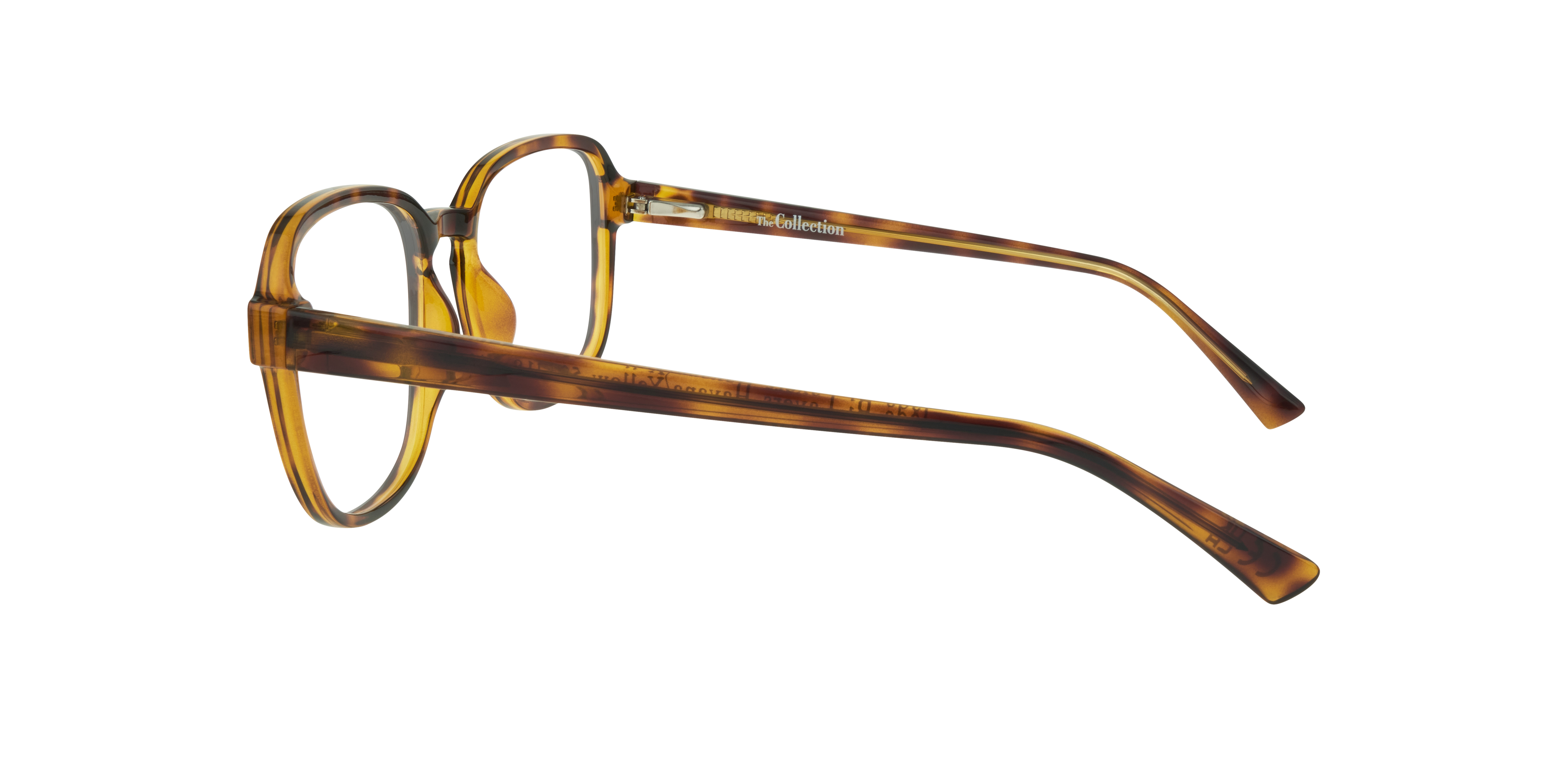 Jada Bi Layers Havana & Yellow PlasticSunglass Frames for Glasses Direct, Side View