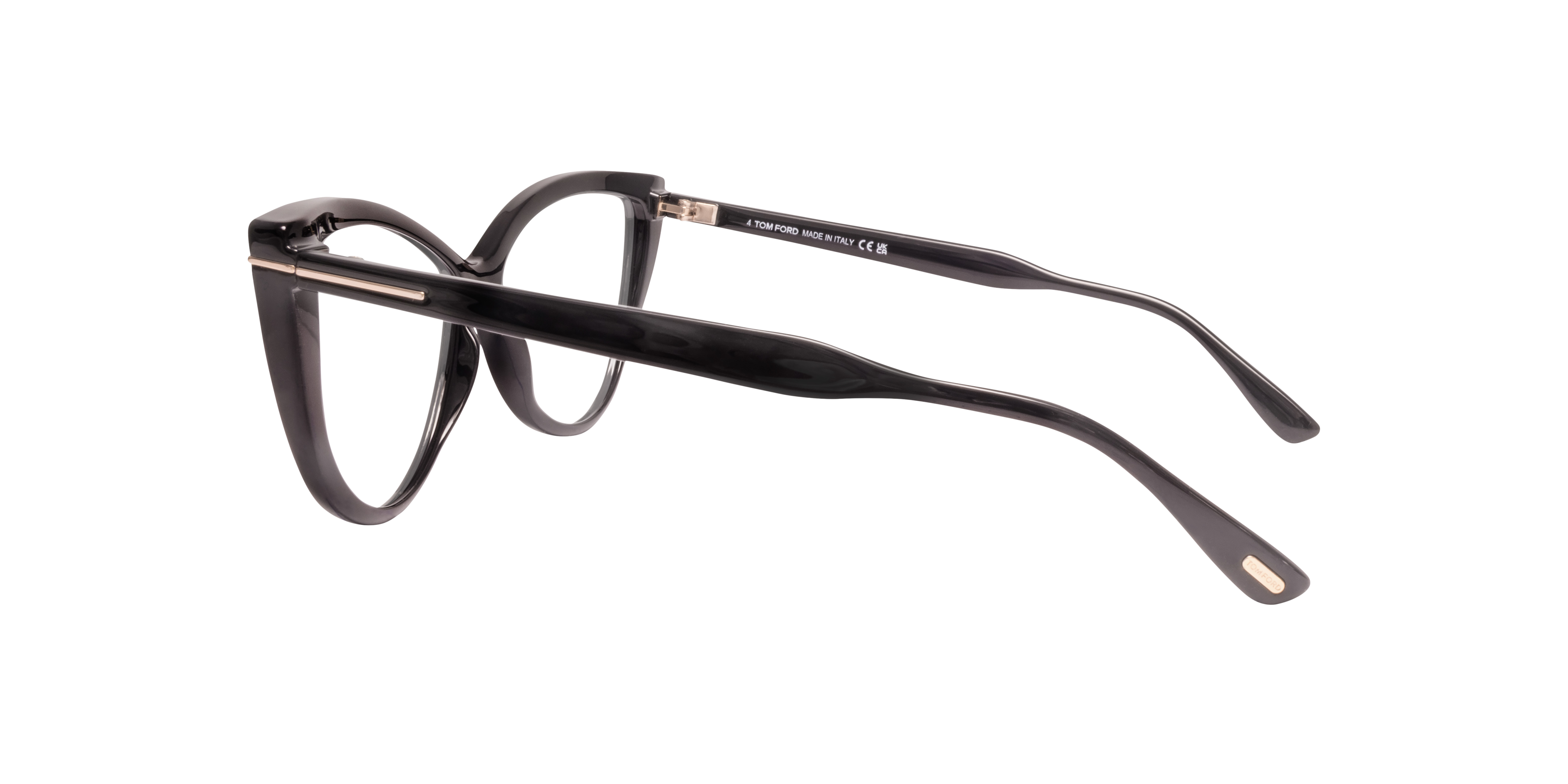 FT5843-B_56001 Brown PlasticEyeglass Frames for Glasses Direct, Side View