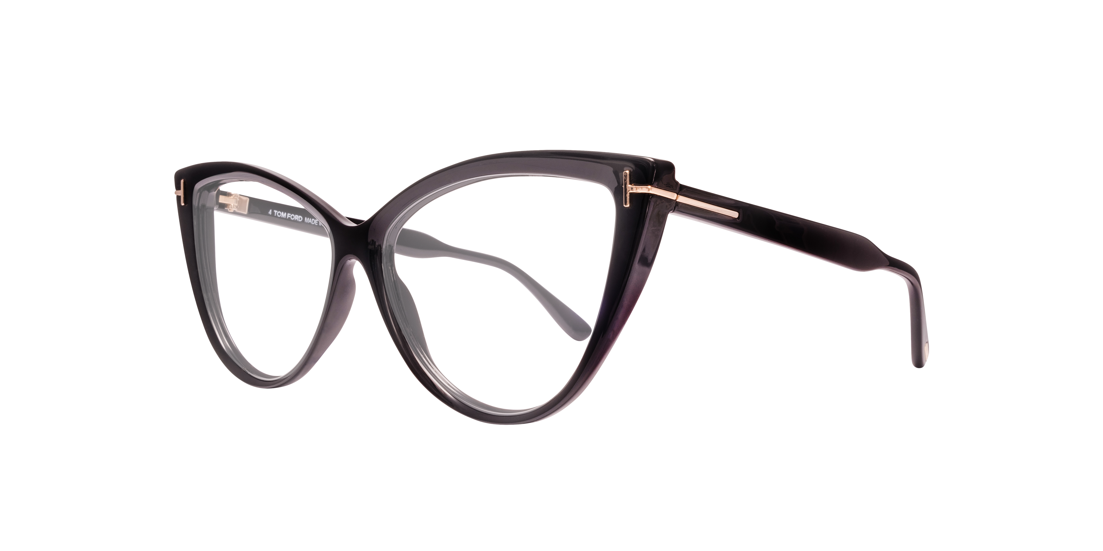 FT5843-B_56001 Brown PlasticEyeglass Frames for Glasses Direct, Angle View