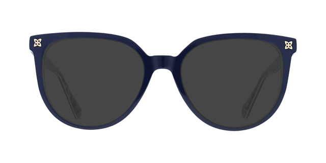 Gloria Navy Blue  &  Purple Pattern AcetateEyeglass Frames for Glasses Direct, with Tinted Lenses