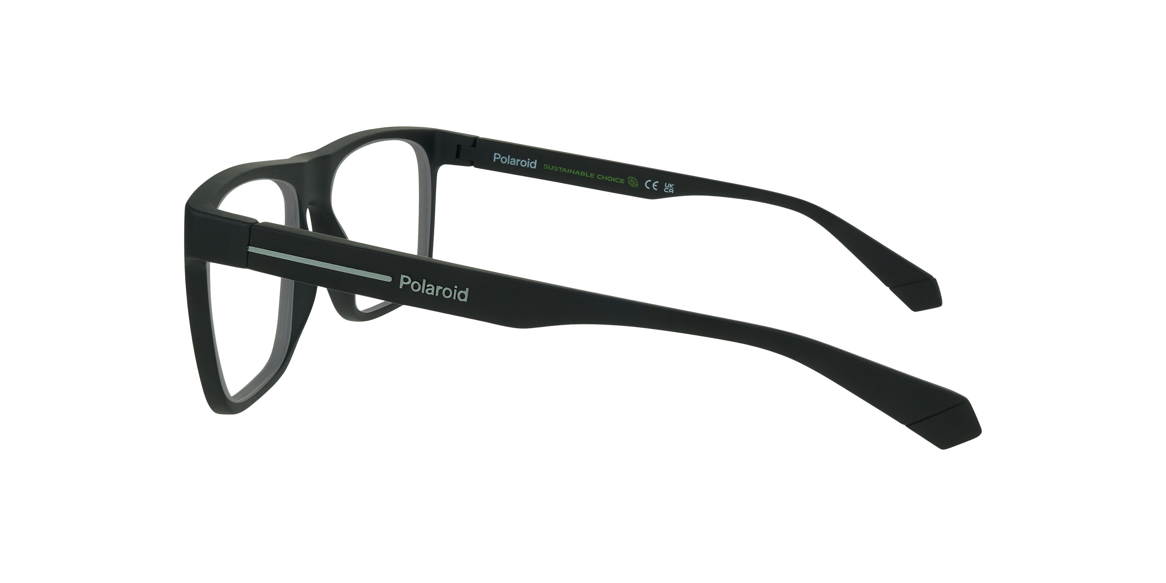 PLD D533 Black PlasticEyeglass Frames for Glasses Direct, Side View