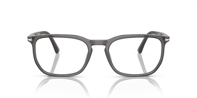 PO3339V Transparent Grey AcetateEyeglass Frames for Glasses Direct, Front View