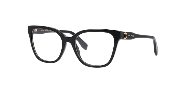 Marc 816 Black AcetateEyeglass Frames for Glasses Direct, Angle View
